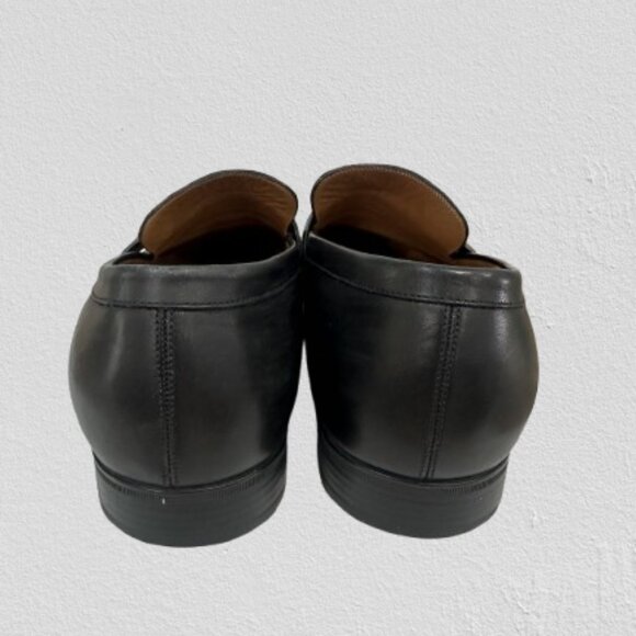 Men's Authentic Black Leather Gucci Loafers Size 9.5 - Picture 4 of 6